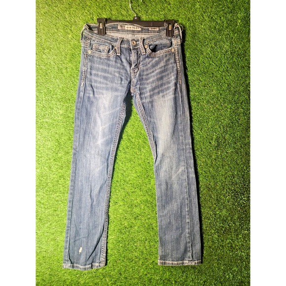 BKE Buckle Aiden Straight Leg Jeans Men's 28S Blue Denim Pants Size 28S - Picture 1 of 8